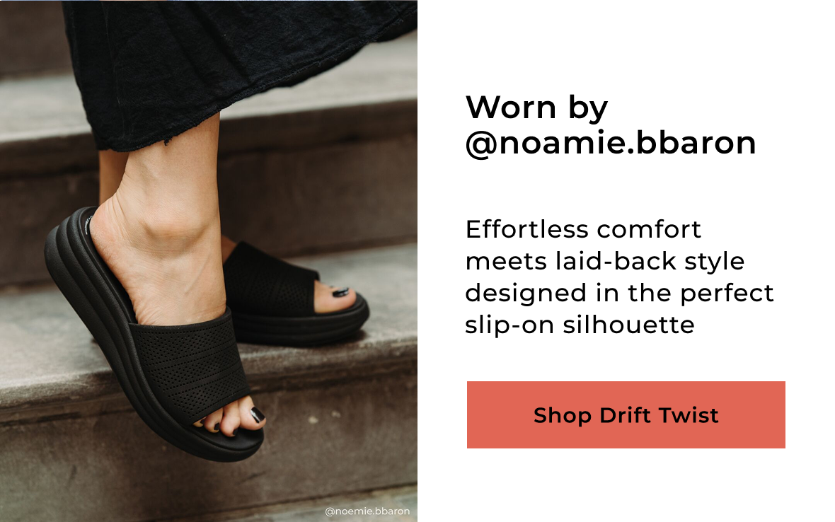 Effortless comfort meets laid-back style designed in the perfect slip-on silhouette | worn by @noamie.bbaron | Shop Drift Twist