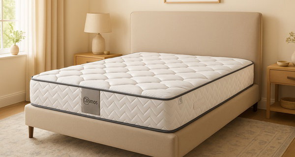 Matelas Cosmos à mémoire de forme et ressorts ensachés. Sampur