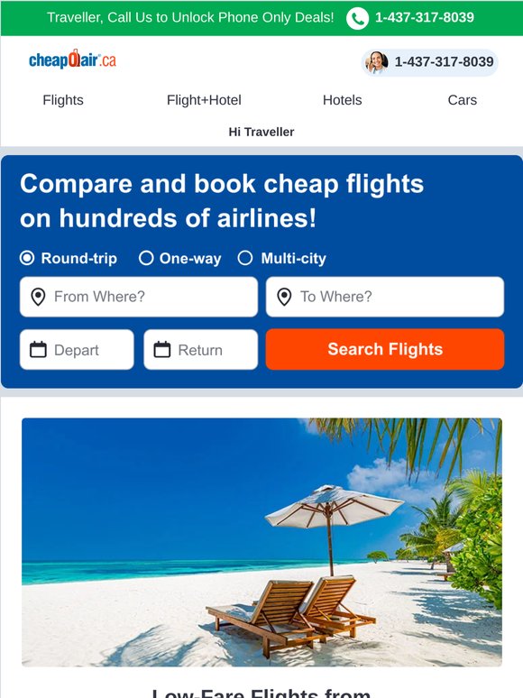 ✈ Low-Fare Flights from Calgary