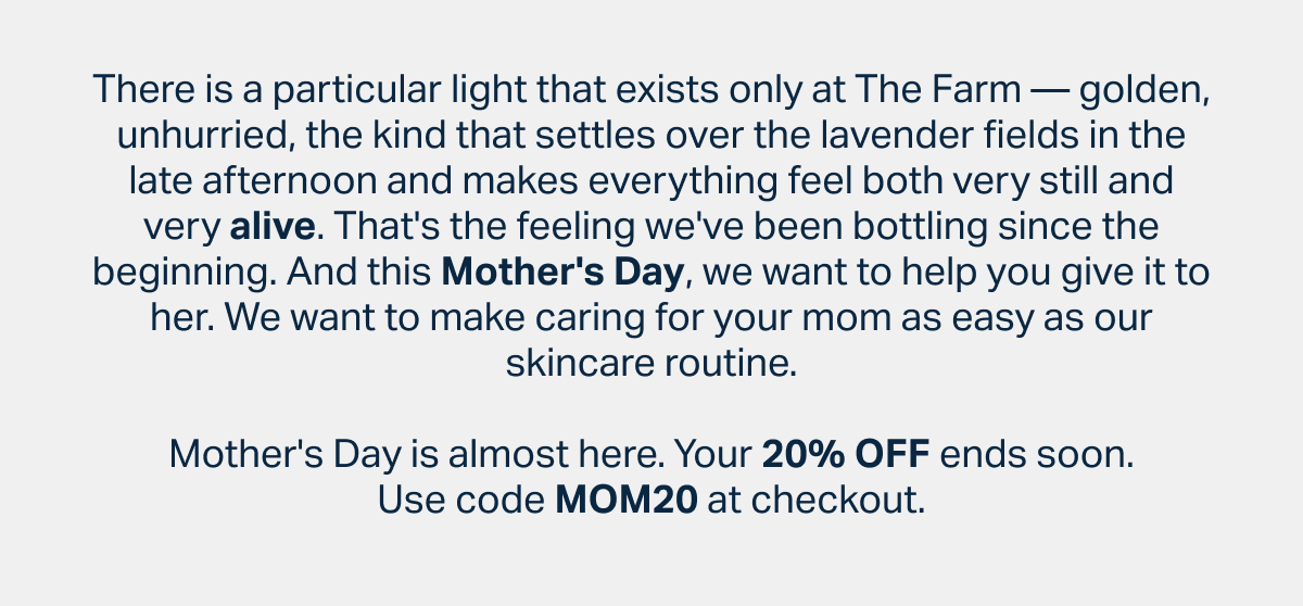 mothers day 20% off code MOM20