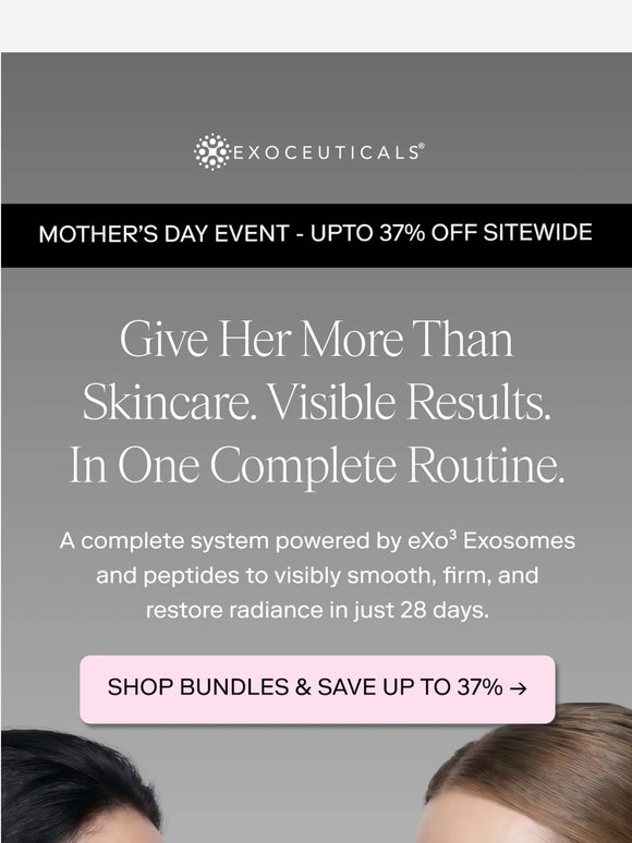 Not just another skincare gift. She’ll notice the difference.