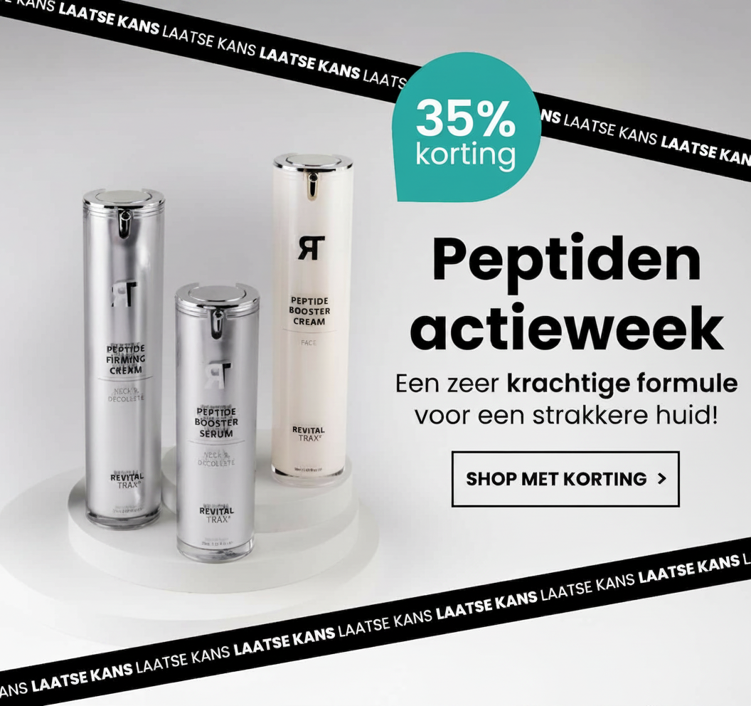 35% korting op peptiden actieweek met Revital Trax producten.