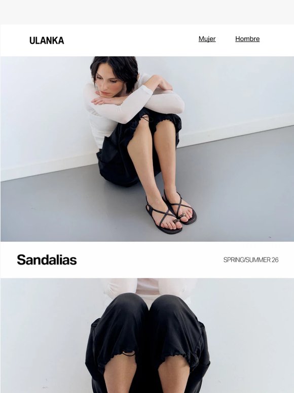Sandalias de piel. Spring/Summer 26