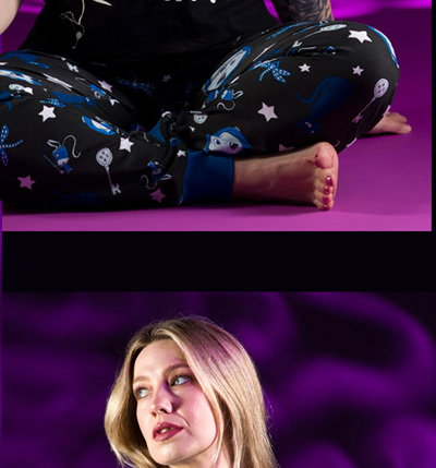 Women's Coraline Do It Anyway Glow In The Dark Pyjamas with Scrunchie