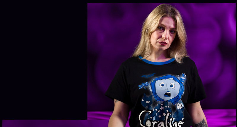 Women's Coraline Do It Anyway Glow In The Dark Pyjamas with Scrunchie 1
