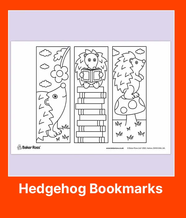 Hedgehog Bookmarks