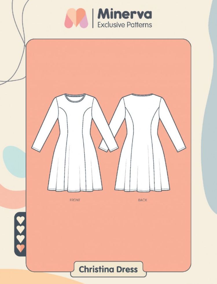 Minerva Exclusive Paper Sewing Pattern Christina Dress