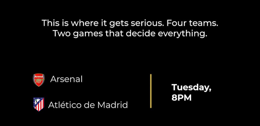 Arsenal vs Atlético Madrid
