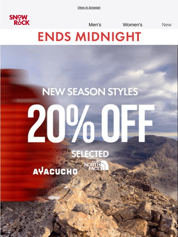 Ends midnight 🚨 Final call for 20% off