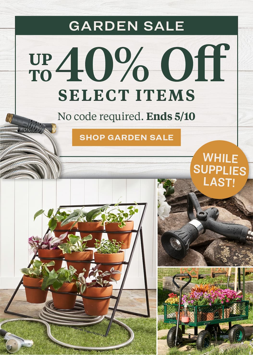Garden sale