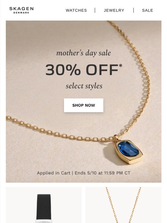 ends today: free 2-day shipping on mother's day.
