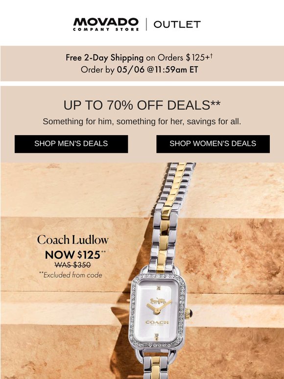 Get the Coach Ludlow NOW for $125