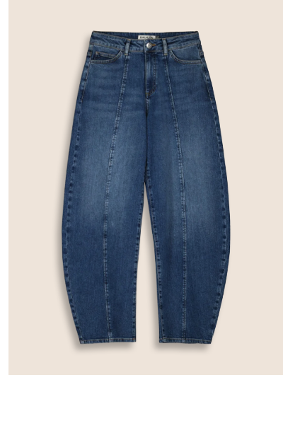 Wyatt Organic Cotton Stretch Denim Barrel Jeans