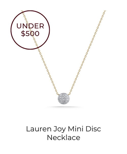 (UNDER $500) | Lauren Joy Mini Disc Necklace