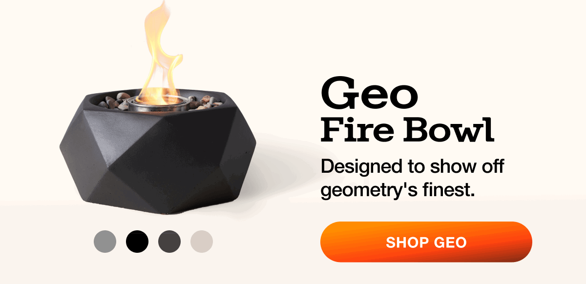 Geo Tabletop Fire Bowl