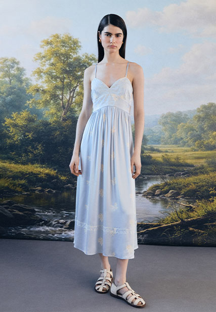 Robe à bretelles fluide