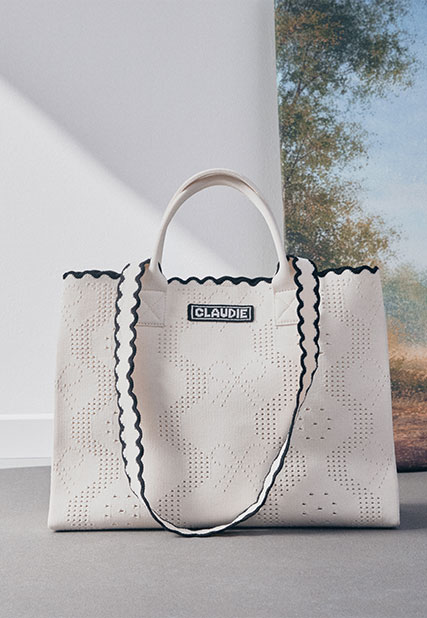 Sac tricot bicolore