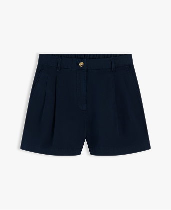 Washed Flared Chino Shorts