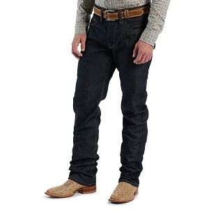 Classic Straight Leg Mens Jeans in unwashed.