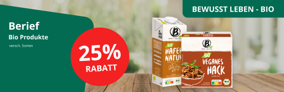 25% auf Berief Bio Produkte