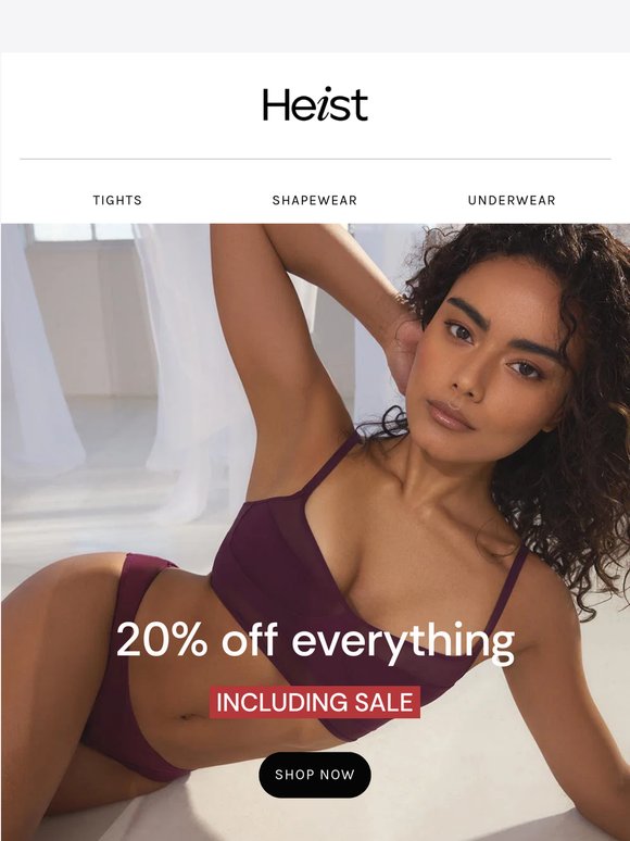 LAST CHANCE: 20% off everything