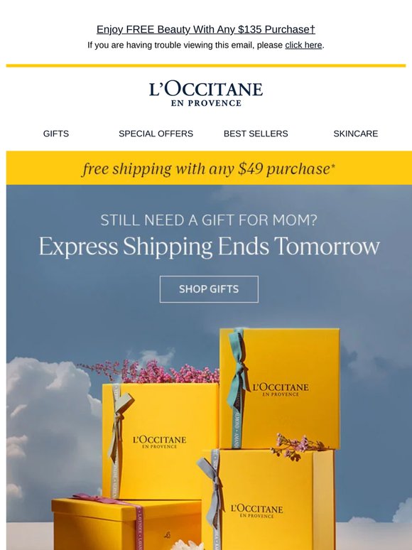 Reminder: Express Shipping Ends Tomorrow 🏁