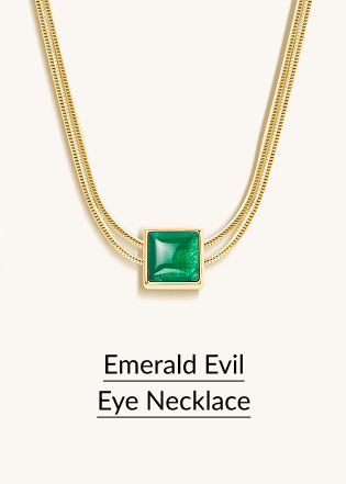 Emerald Evil Eye Necklace