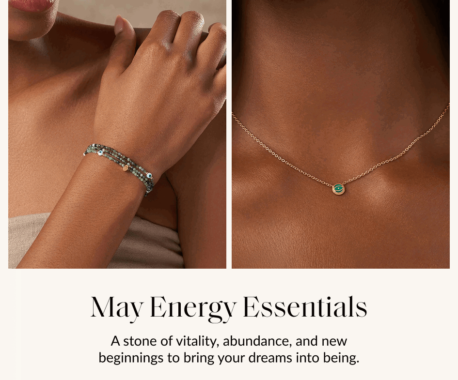 May Energy Essentials A stone of vitality, abundance, and new beginnings to bring your dreams into being.