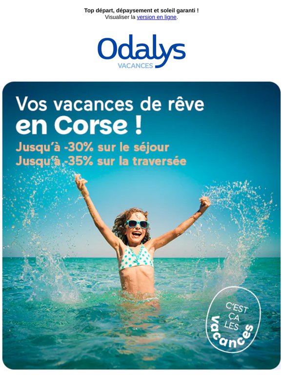 [Corse] Jusqu'à -30% sur votre séjour et jusqu'à -35% sur votre traversée ! 🤩