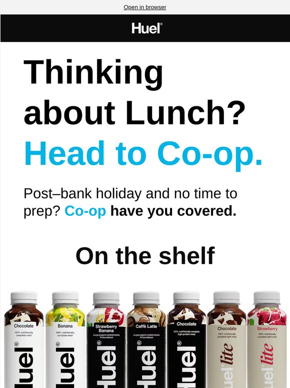 Thinking about lunch? Head to Co-op.