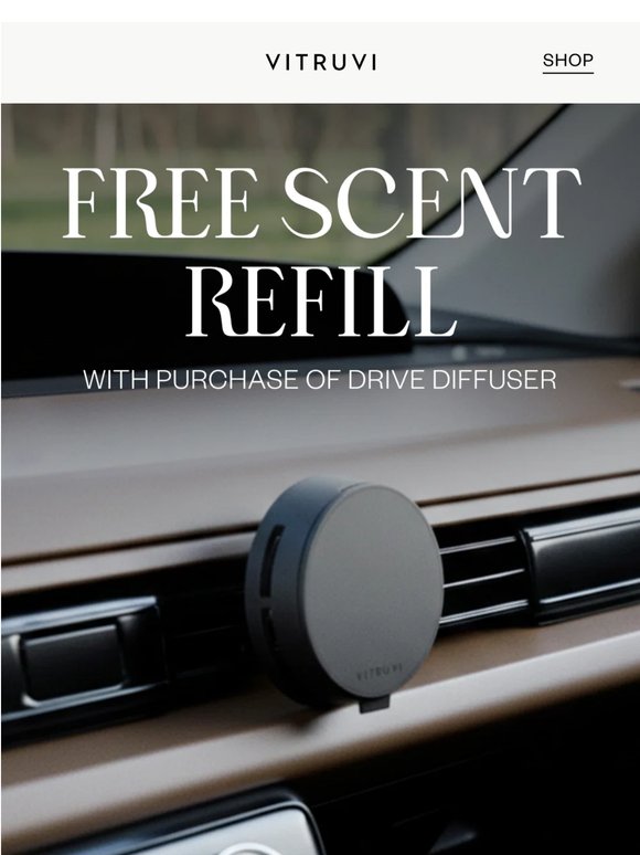 Enjoy A FREE Scent With Our New DRIVE Diffuser 🌟