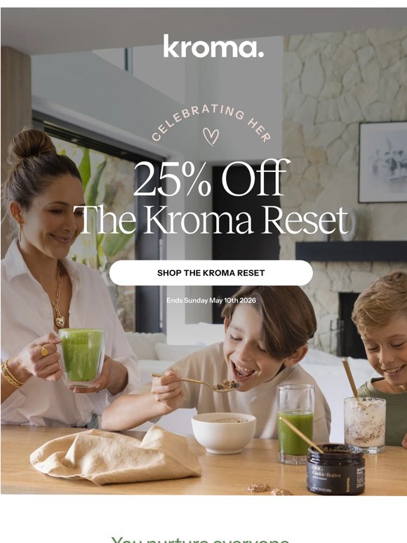 25% off The Kroma 5-day Reset starts NOW ✨