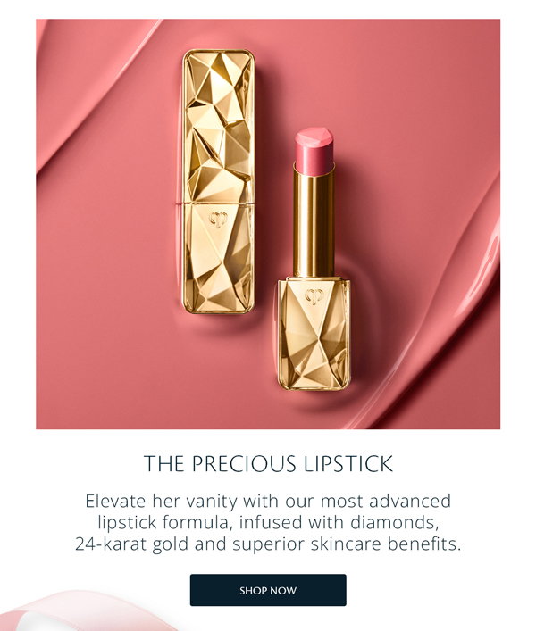 Elevate her vanity with our most advanced lipstick formula, infused with diamonds, 24-karat gold and superior skincare benefits.