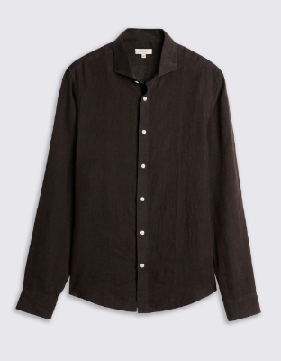Chocolate Linen Shirt
