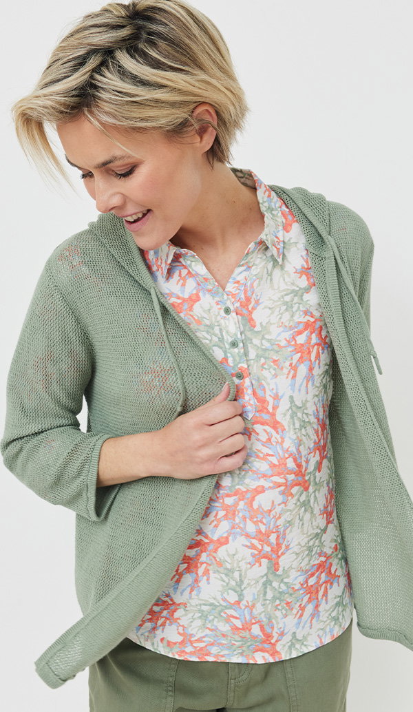 Luftiges Shirt mit Glitzerschrift