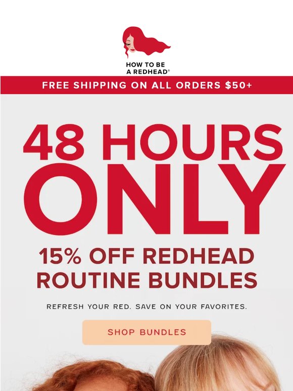 48 Hour RED Hair Refresh Sale ‼️
