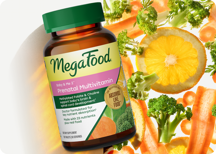 MegaFood Baby & Me 2 Prenatal Multivitamin