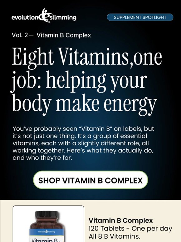Supplement Spotlight Vol 2 : Vitamin B Complex — Your Daily Energy Support
