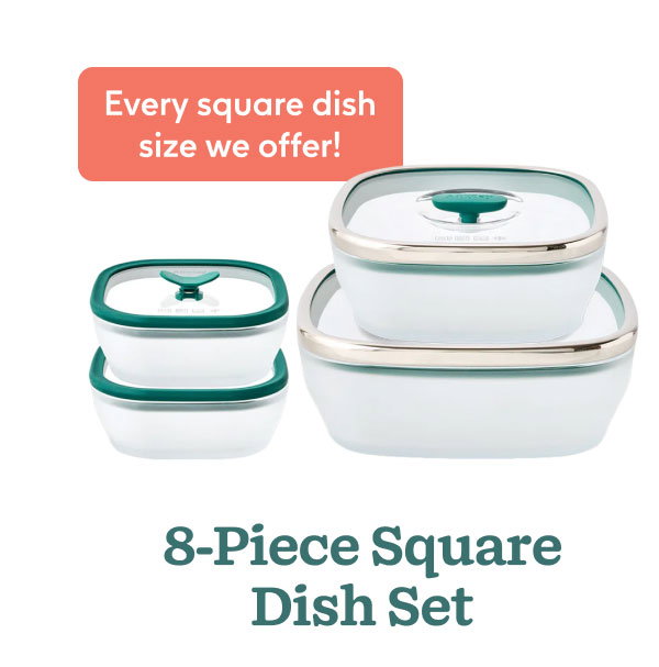 8-Piece Square Dish Set 