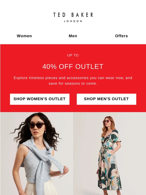 Up to 40% Off Outlet