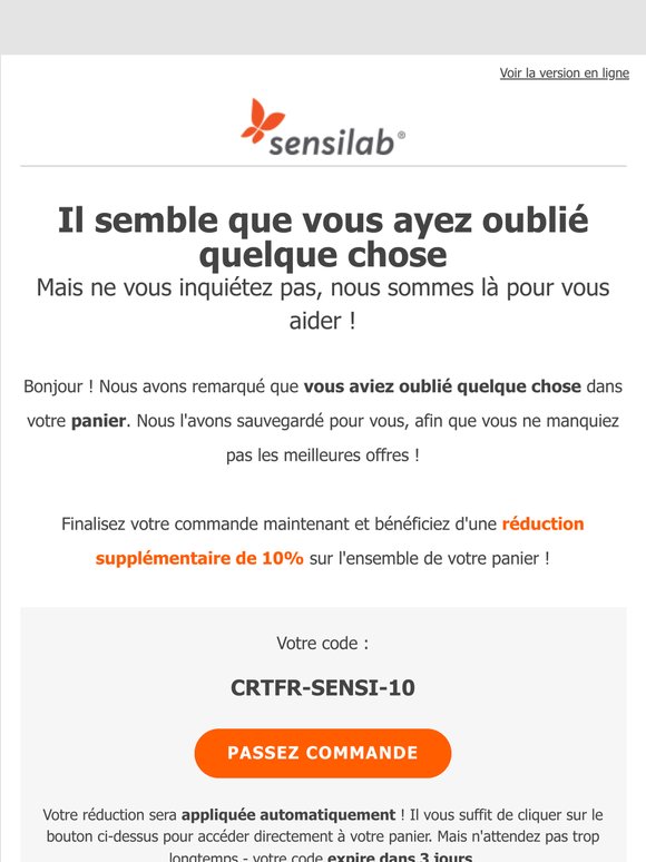 Avez-vous oublié quelque chose ?