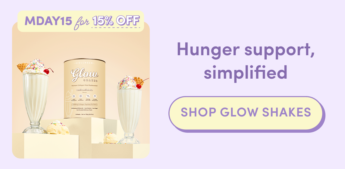 Hunger support - shop glow shakes