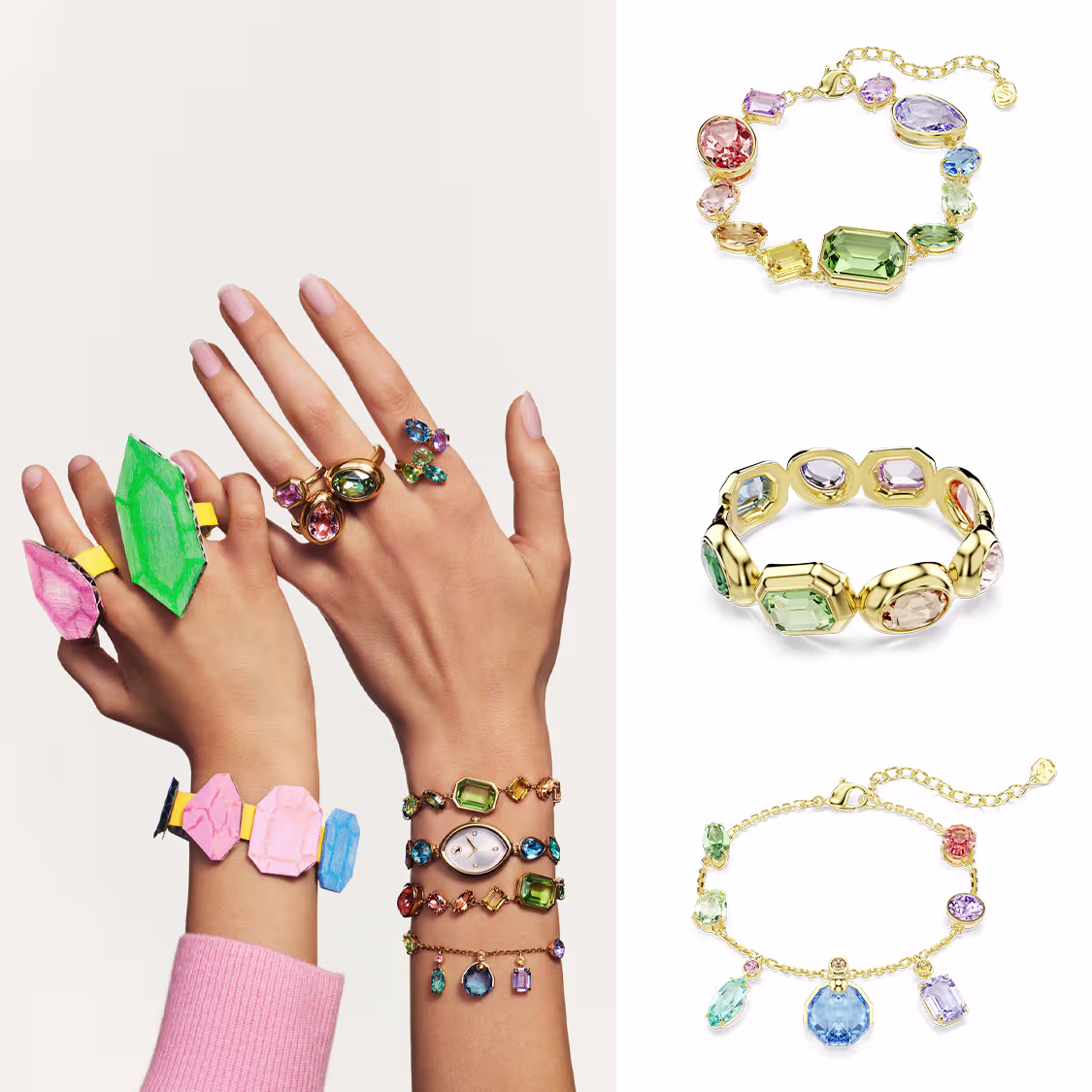 Modelle con bracciali Swarovski Gema