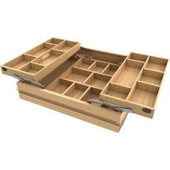 Brand New! 21 Inch Width Wood Base Cabinet Replacement MAXX Drawer System With Soft-Close, Light Brown