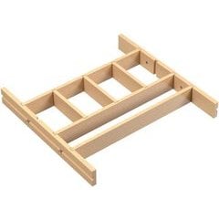 Brand New! 21 Inch Face Frame Minimum Opening Width Trimmable Bottom Mount Pull Out Shallow Drawer Divider System For 24 Inch Cabinet, trimmable to 21 Inch, Light Brown