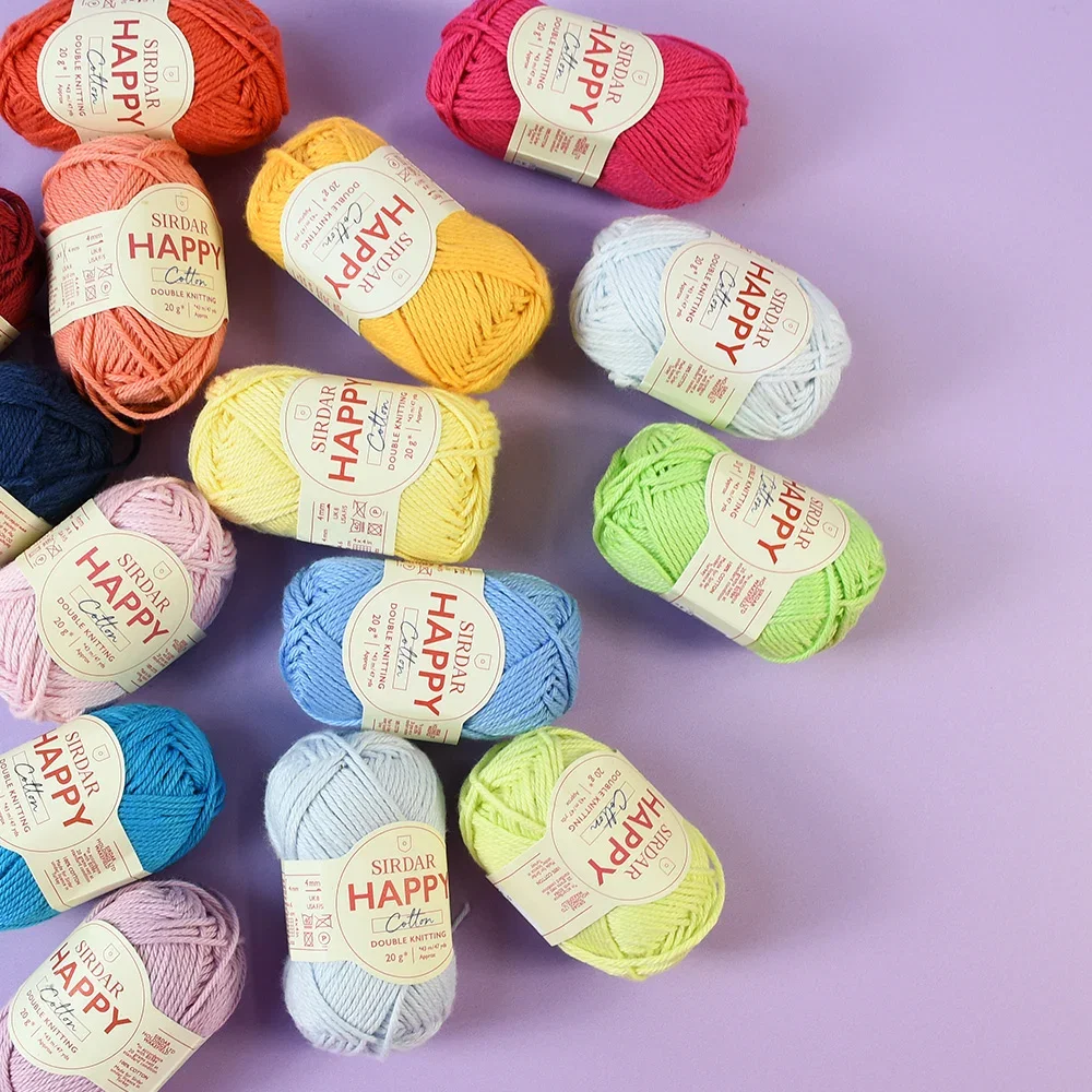 Image of Sirdar Happy Cotton DK Yarn 20 grm Ball