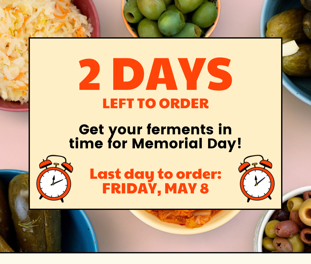 2 days left to order for Memorial Day
