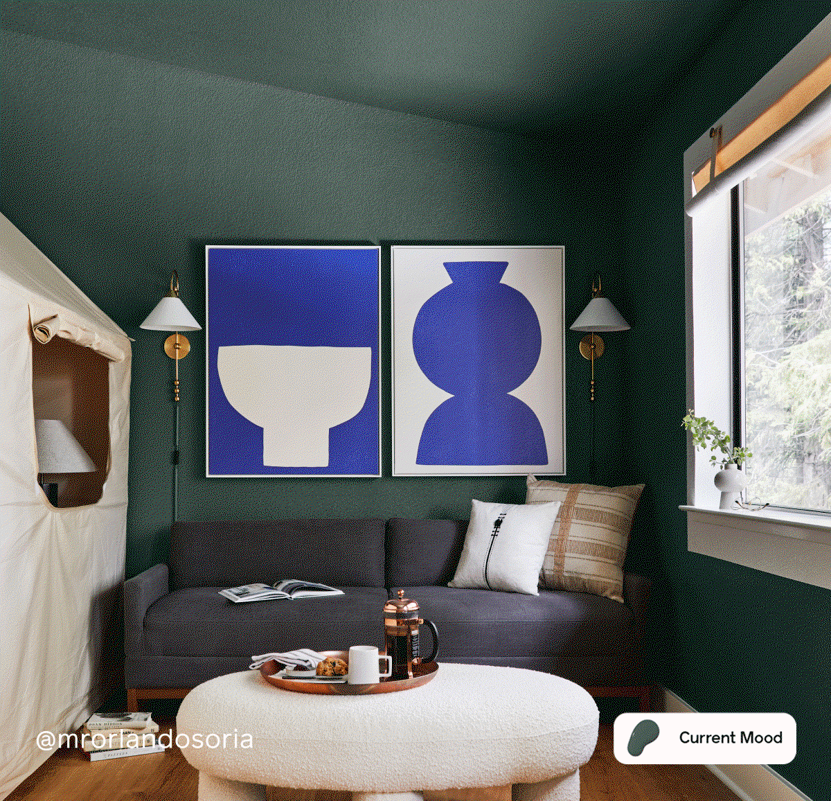 Gift featuring color drenched spaces with Vintage, Field Trip and Current Mood
