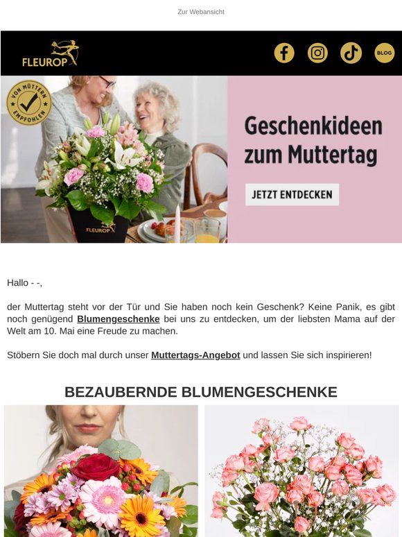 Blühende Geschenkideen für Mama 💐 Jetzt stöbern!