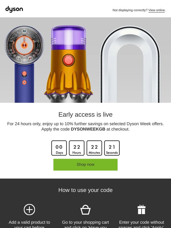 24 hours only, up to 10% further savings